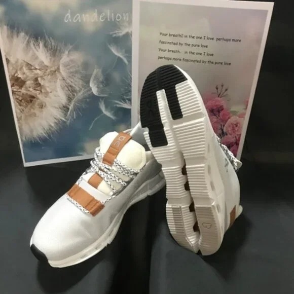 ON Cloud Cloudnova White Pearl women Casual Sports Running Shoes